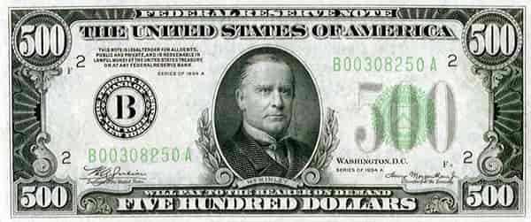 500 dollar bill
