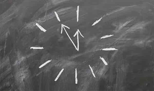 clock chalk