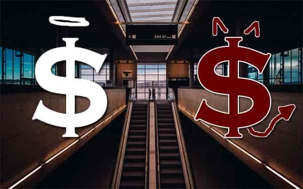 good vs- evil money