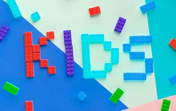 kids made of legos