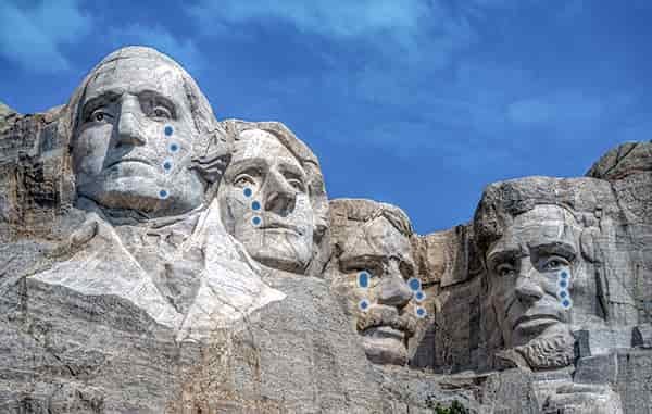 mount rushmore crying