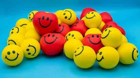 smiley face squish balls